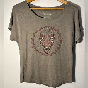 Zac Brown Band Tee Shirt Short Sleeve Green Size Medium Design & Printed in USA